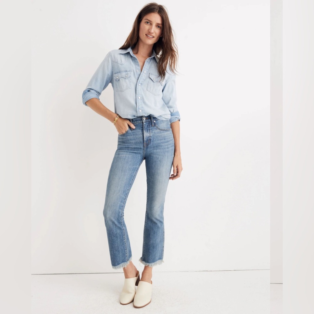 Madewell Cali Demi-Boot‎ Jeans in Comfort Stretch: Eco Edition Sz 29
